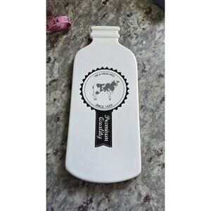 Farm House Fresh Milk Bottle Ceramic Plate Farm House Decor Country Kitchen Cow